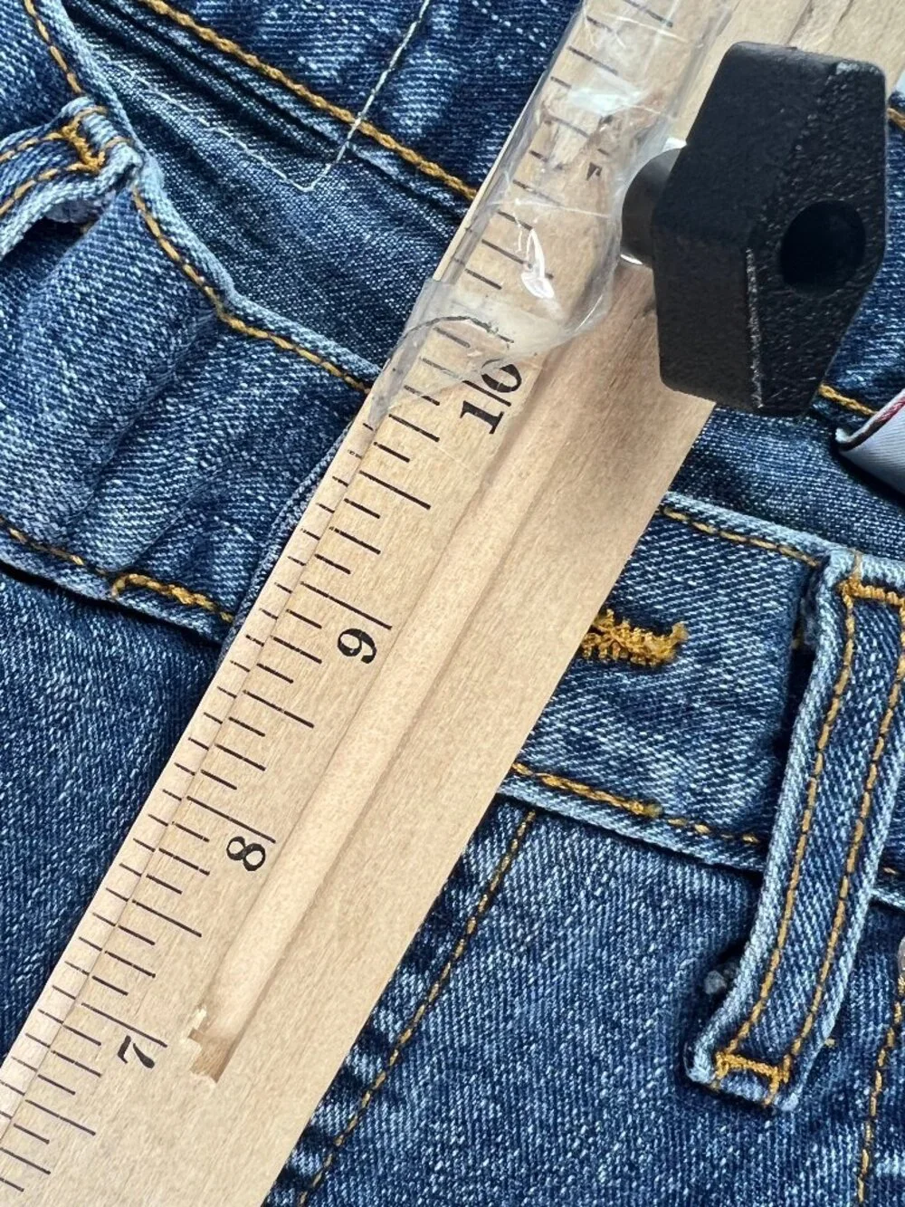 VTG Rockies Jeans Junior's 27x35* Mid Rise Relaxed Straight Blue Denim Tag 5 XL